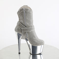 7 Inch Heel ADORE-1029CHRS Silver Rhinestone