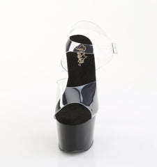 7 Inch Heel ADORE-708PREM Clear Black