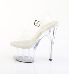 7 Inch Heel ADORE-708PREM Clear