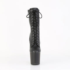 8 Inch Heelless CRAZE-1040 Black Pu