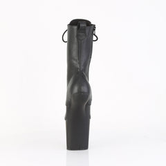 8 Inch Heelless CRAZE-1040 Black Pu