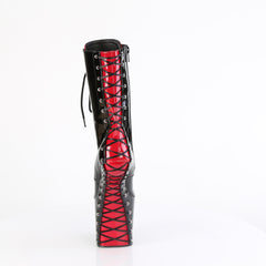 8 Inch Heelless CRAZE-1040FH Black Red