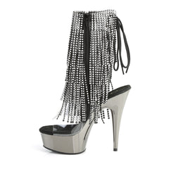 6 Inch Heel DELIGHT-1017RSF Dark Pewter