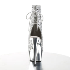 6 Inch Heel DELIGHT-1018G Silver Glitter
