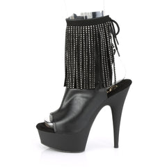 6 Inch Heel DELIGHT-1018RSF Black Pu