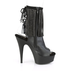 6 Inch Heel DELIGHT-1018RSF Black Pu