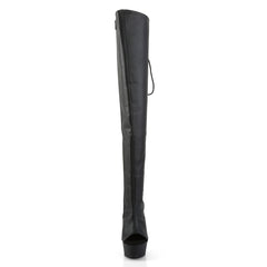 6 Inch Heel DELIGHT-3019 Black Pu