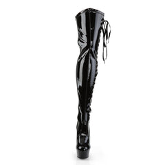 6 Inch Heel DELIGHT-3050 Black Stretch Patent