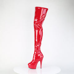 6 Inch Heel DELIGHT-4000 Red Stretch Patent