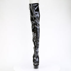 6 Inch Heel DELIGHT-4017 Black Stretch Patent