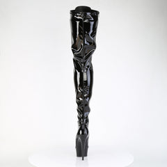6 Inch Heel DELIGHT-4023 Black Stretch Patent