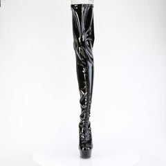 6 Inch Heel DELIGHT-4063 Black Stretch Patent