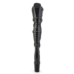 8 Inch Heel FLAMINGO-3028 Black PU