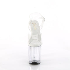 8 Inch Heel FLAMINGO-808 Clear