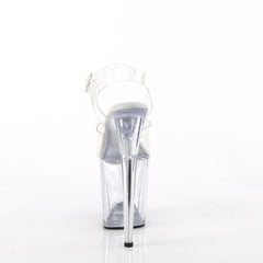 8 Inch Heel FLAMINGO-808 Clear