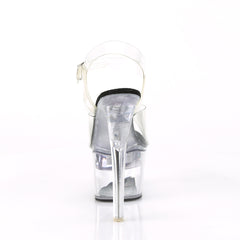 7 Inch Heel FLASHDANCE-708 Clear Black