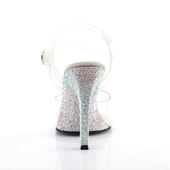 4 Inch Heel GALA-08DM Clear Rhinestones