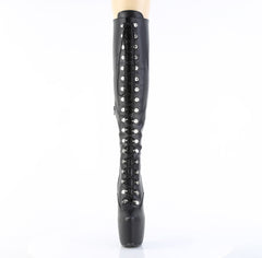 7 Inch Heel JUBILANT-3012 Black Stretch Pu