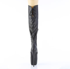 7 Inch Heel JUBILANT-3012 Black Stretch Pu