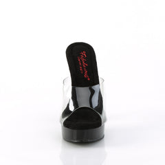 5 Inch Heel MAJESTY-501 Clear Black