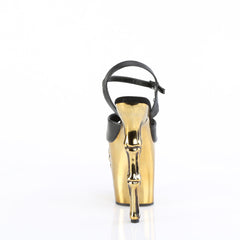 8 Inch Heel RAPTURE-809-LT Black Pu-Brass