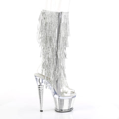 7 Inch Heel SPECTATOR-2017RSF Clear-Silver