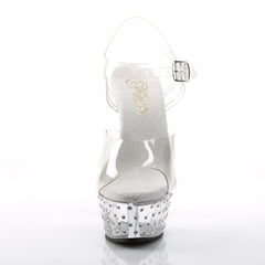 6 Inch Heel STARDUST-608 Clear