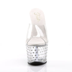 7 Inch Heel STARDUST-701 Clear