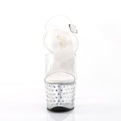 7 Inch Heel STARDUST-708 Clear