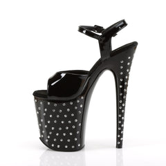 8 Inch Heel STARDUST-809 Black Patent