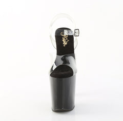 8 Inch Heel XTREME-808SPRS Clear Black Pewter