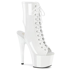 Pleaser Adore 1016 White Patent Platform Shoes