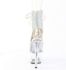 7 Inch Heel ADORE-1016C-RS Silver Rhinestone