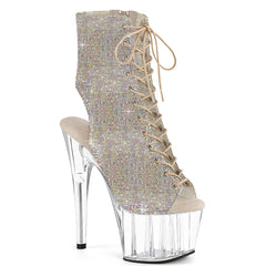 Pleaser Adore 1016C Rs Silver Rhinestone Platform Shoes