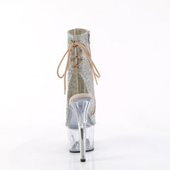 7 Inch Heel ADORE-1018C-RS Silver Rhinestone