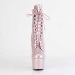 7 Inch Heel ADORE-1020GP Blush Pink Glitter