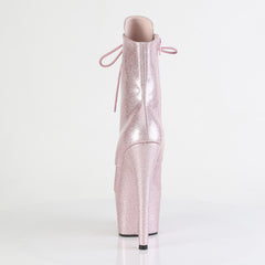 7 Inch Heel ADORE-1020GP Blush Pink Glitter