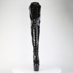 7 Inch Heel ADORE-3020GP Black Glitter