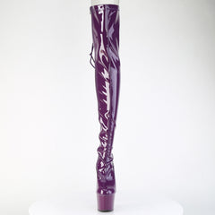 7 Inch Heel ADORE-3063 Purple Stretch Patent