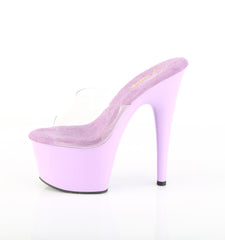 7 Inch Heel ADORE-701 Clear Lavender