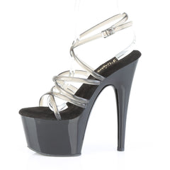 7 Inch Heel ADORE-706 Smoke Black