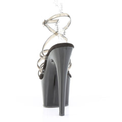 7 Inch Heel ADORE-706 Smoke Black