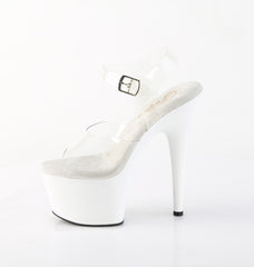 7 Inch Heel ADORE-708 Clear White