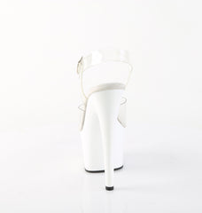 7 Inch Heel ADORE-708 Clear White