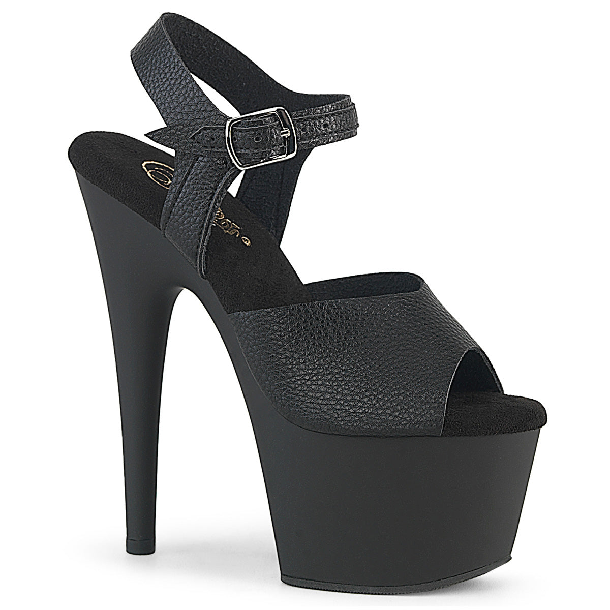 Pleaser Adore 708Ul Black Vegan Leather Platform Shoes