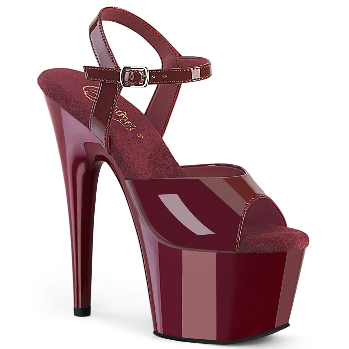 Pleaser Adore 709 Burgundy Platform Shoes