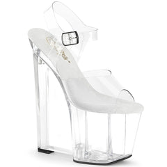 Pleaser Amaze 808 Clear Platform Shoes