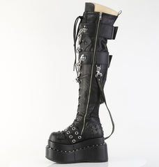 4 Inch Platform BEAR-316 Black Vegan Leather