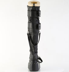 4 Inch Platform BEAR-316 Black Vegan Leather