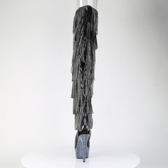 6 Inch Heel BEJEWELED-3017HG-RSF Black Holo